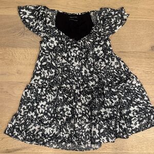 Black and White Patterned Dress/tunic